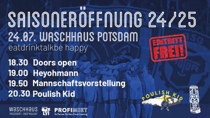 Saisoneröffnung am 24. Juli im Waschhaus