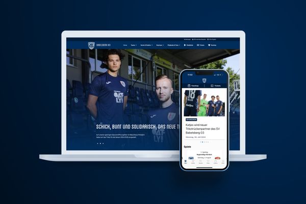 Neue Website und App des SV Babelsberg 03 gehen an den Start