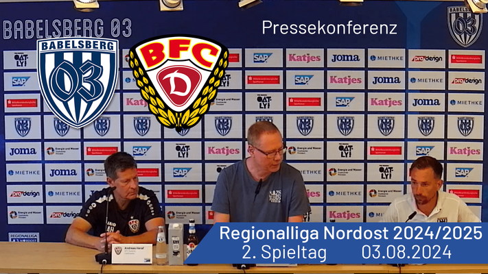 Pressekonferenz: Babelsberg 03 vs. BFC Dynamo | #nulldreitv | Saison 2024/25
