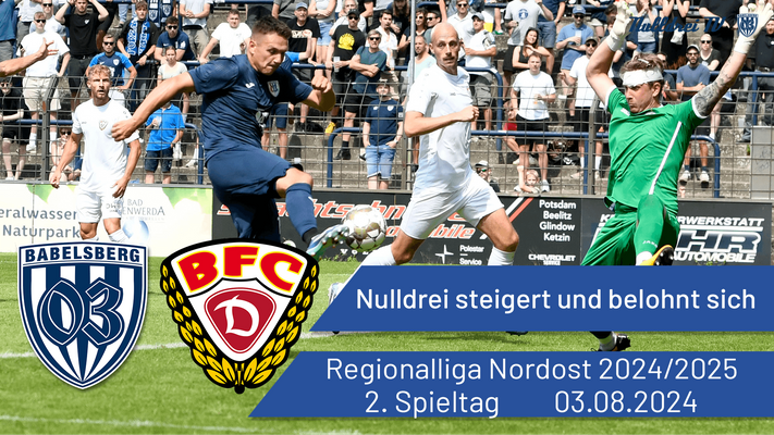 Nulldrei steigert und belohnt sich | Babelsberg 03 vs. BFC Dynamo | #nulldreitv | Saison 2024/25
