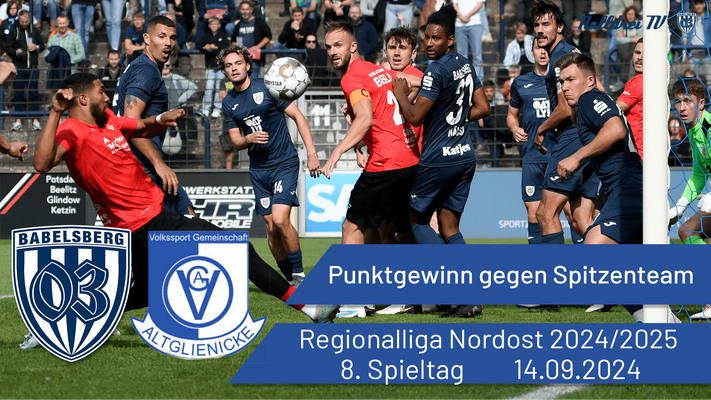 Punktgewinn gegen Spitzenteam | Babelsberg 03 vs. VSG Altglienicke | #nulldreitv | Saison 2024/25