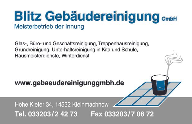 Unterstützerclub - Blitz Gebäudereinigung GmbH