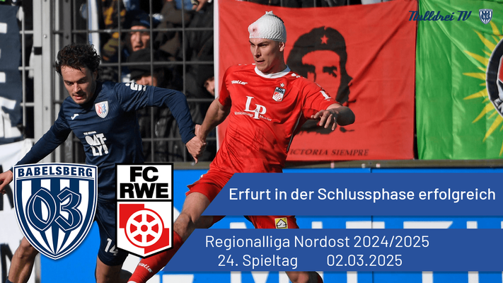 Erfurt in der Schlussphase erfolgreich | Babelsberg 03 vs. Rot-Weiß Erfurt | #nulldreitv | Saison 2024/25